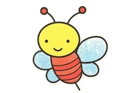 小蜜蜂的简笔画的相关图片